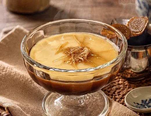 Beancurd in Ginger Caramel Sauce