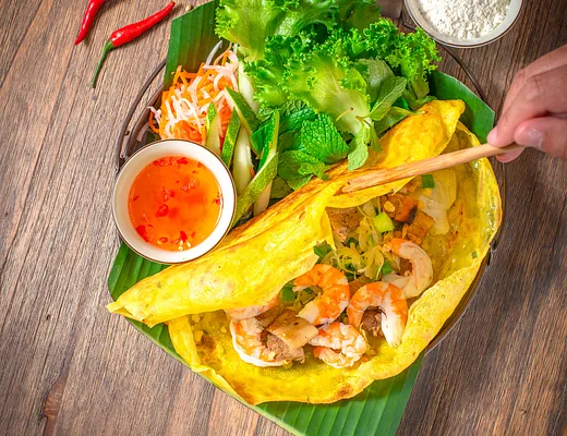 Vietnamese crepe – seafood